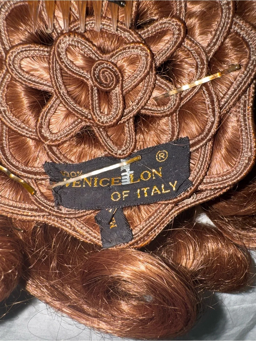 Vintage Venicelon Brown Bouffant Hairpiece Wiglet Original Case Cosplay Retro⁠